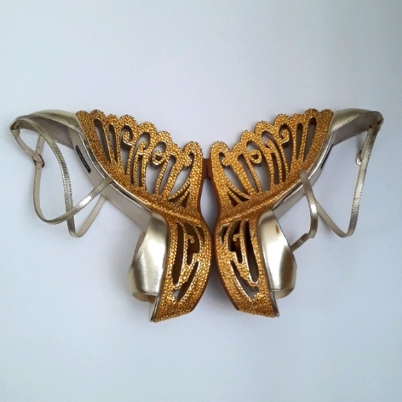 Matalic Gold wedges - Picture 15 of 16